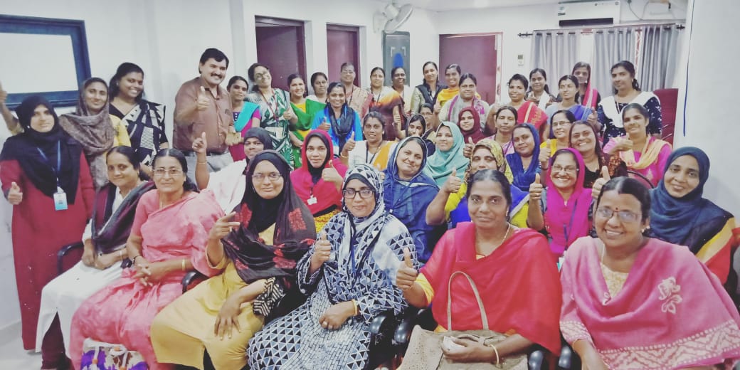 Dr. Rakesh PS working with community groups to strengthen health initiatives and local leadership